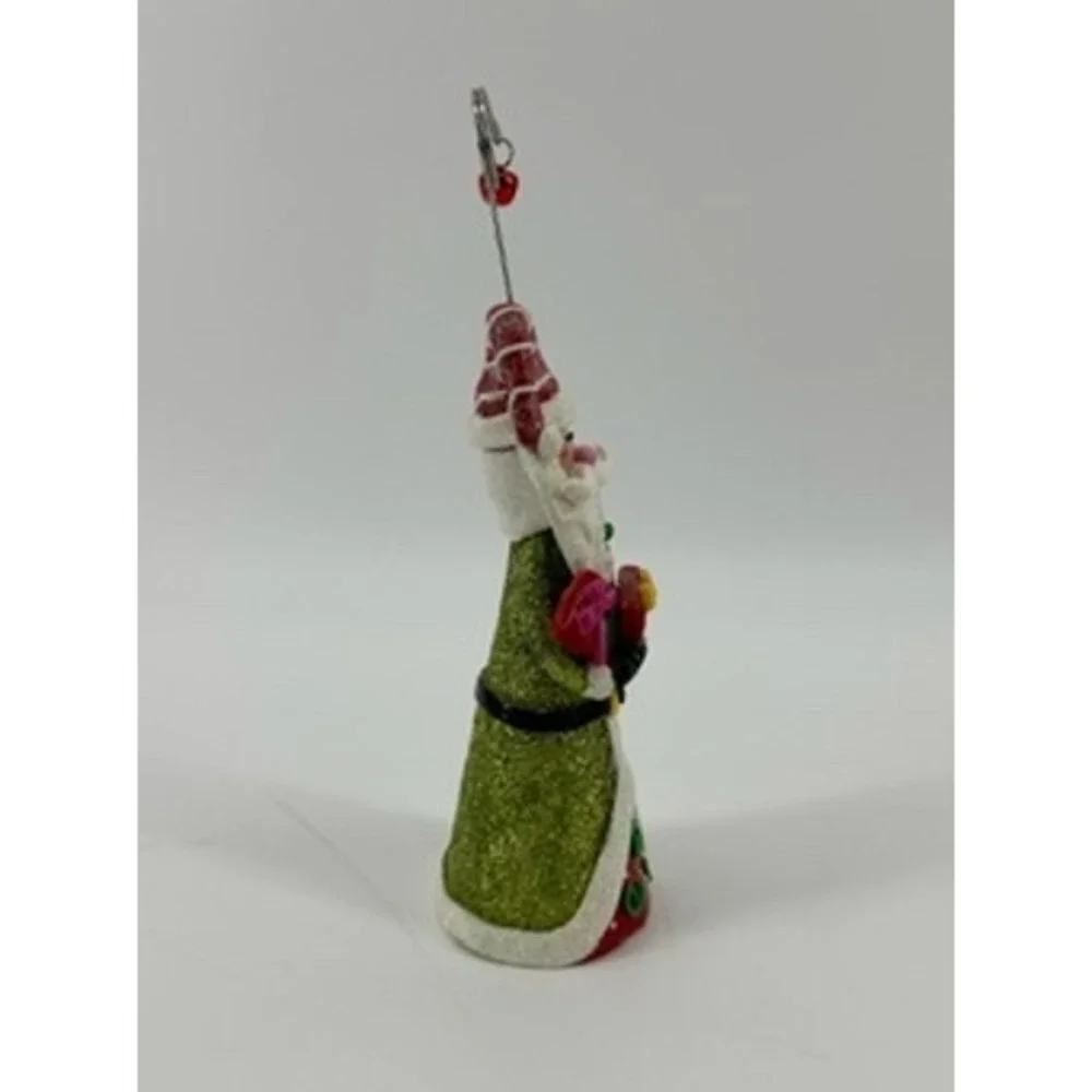 Pier‎ 1 Imports Santa Ornament with Photo Clip Christmas Holiday Decoration